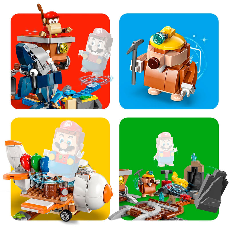 Load image into Gallery viewer, Lego super mario - uitbreidingsset: diddy kongs mijnwagenrit constructiespeelgoed (71425)
