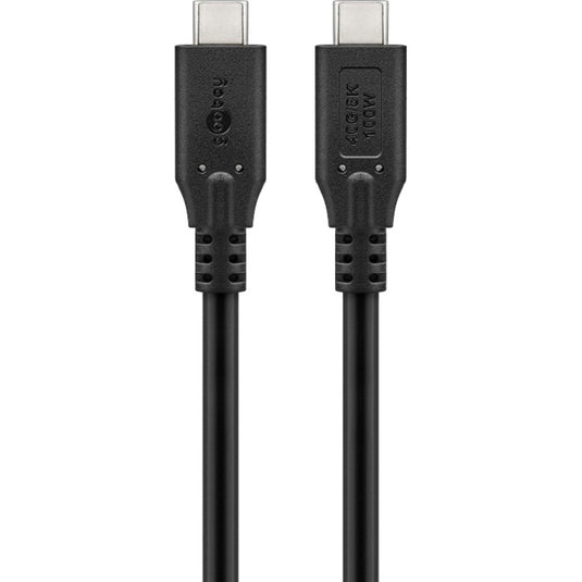 Goobay usb-c 4.0 > usb-c kabel (zwart, 2 meter)