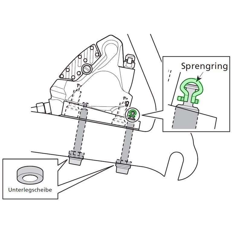 Load image into Gallery viewer, Shimano snap retainer for flat-mount
