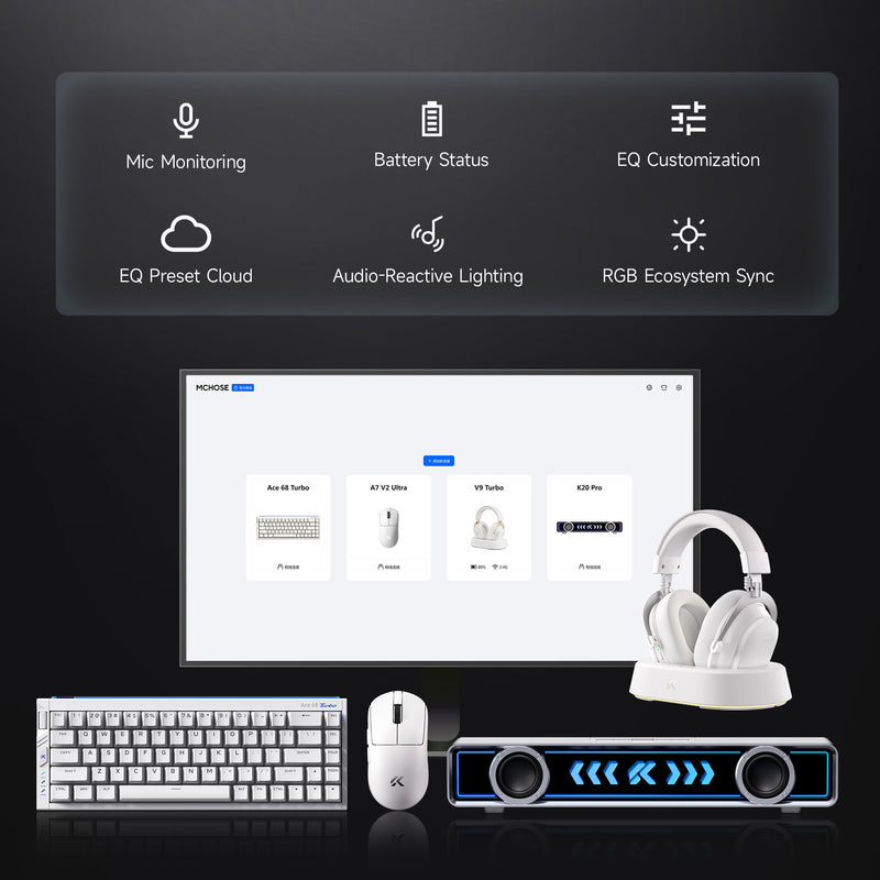 Afbeelding laden in galerijviewer, Mchose v9 turbo+ magnetic wireless over-ear gaming headset (zwart, nintendo switch, playstation 4, playstation 5, mobiel, pc, 2.4g bluetooth usb)
