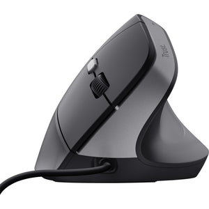 Trust bayo ii bedrade ergonomische muis (zwart, 800 dpi - 2400 dpi)