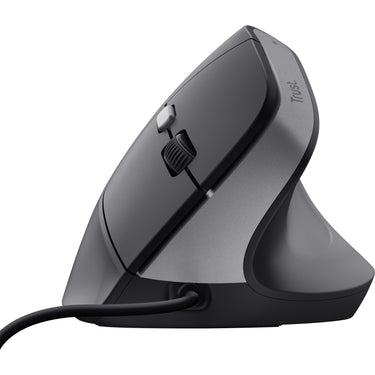 Trust bayo ii bedrade ergonomische muis (zwart, 800 dpi - 2400 dpi)