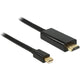 Delock mini-displayport naar hdmi-a kabel (zwart, 1 meter)