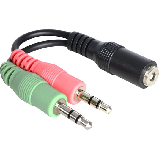 Abi aux splitter kabel - microfoon en audio