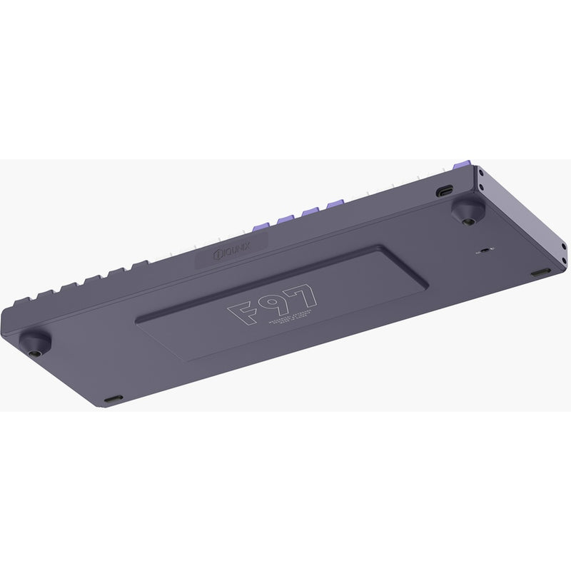 Load image into Gallery viewer, Iqunix f97 lavandin wireless mechanical keyboard, gaming toetsenbord (lavendel, us lay-out, cherry mx brown, rgb leds, 96%, hot-swappable, pbt, 2.4ghz | bluetooth 5.1 | usb-c)
