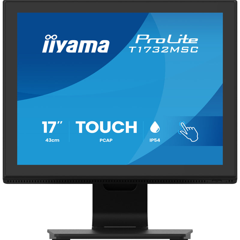 Laden Sie das Bild in Galerie -Viewer, Iiyama prolite t1732msc-b2s 17 touchscreen monitor (zwart, vga, hdmi, displayport, audio, touchscreen)
