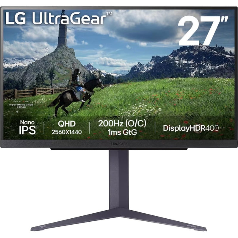 Load image into Gallery viewer, Lg ultragear 27gs85q-b 27 gaming monitor (zwart, 2x hdmi, displayport, 2x usb-a, usb-b, 200 hz (oc))
