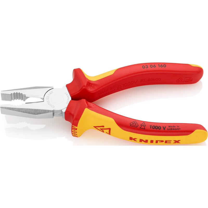 Load image into Gallery viewer, Knipex kombitang 03 06 160 combinatietang (rood geel, 160 mm)
