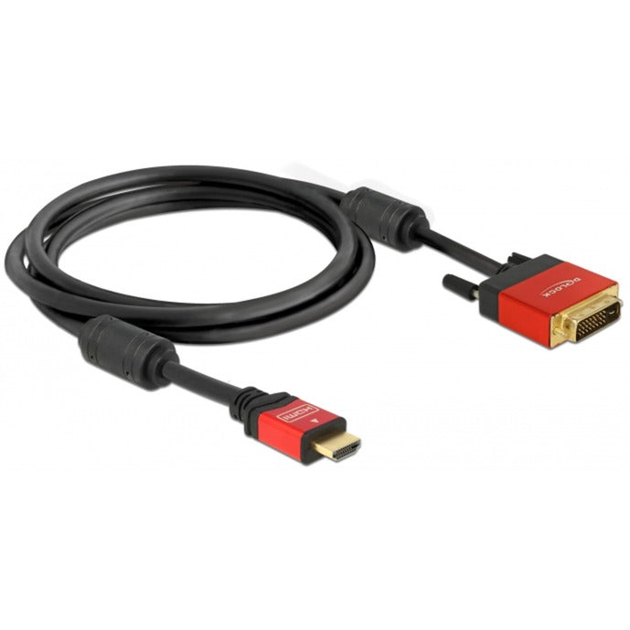 Load image into Gallery viewer, Delock high speed hdmi a (male) > dvi (male) adapter (zwart, 2 meter)
