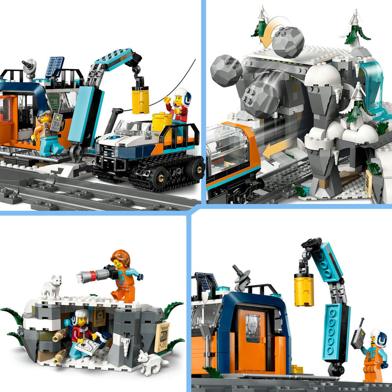 Load image into Gallery viewer, Lego city 60470 onderzoekstrein op de noordpool
