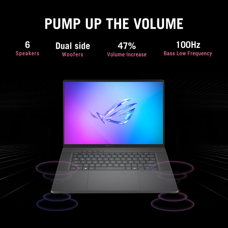 ギャラリービューアに画像をロードする, Asus rog zephyrus g16 ga605km-qr010w 16 copilot+ gaming laptop (grijs | ryzen ai 7 350 | rtx 5060 | 32 gb | 1 tb ssd | oled)
