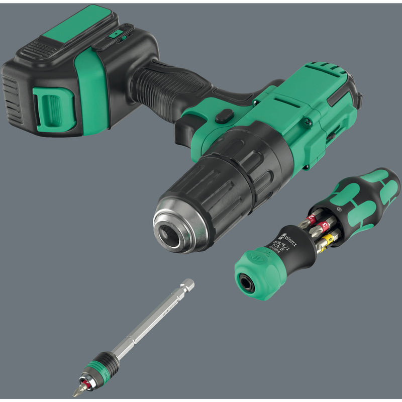 Load image into Gallery viewer, Wera kraftform kompakt 20 ra-r, 6‑delig bitset (zwart groen)
