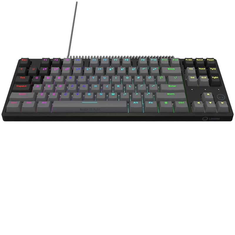 Load image into Gallery viewer, Lorgar azar 514tkl rgb mechanisch gaming toetsenbord (zwart, us lay-out (qwerty), logar dream, 80% (tkl), rgb)
