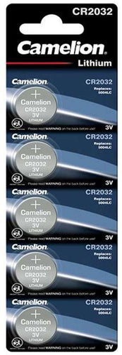 Camelion knoopcel batterij 3v cr2032 kaart a 5 stuks