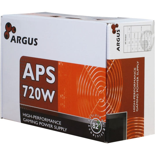 Inter-tech argus aps-720 720 watt voeding (zwart, 2x pcie)