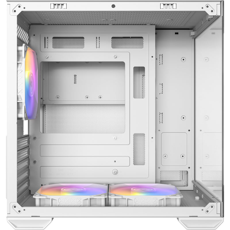 Load image into Gallery viewer, Antec cx60m argb mini tower behuizing (wit | 3x usb-a | rgb | tempered glass)
