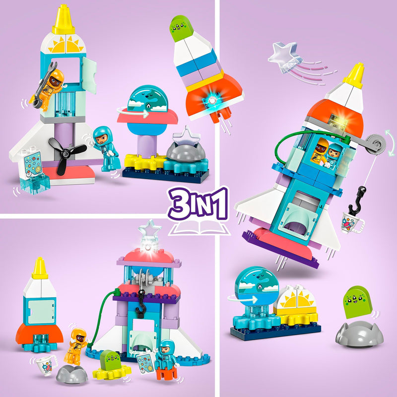 Load image into Gallery viewer, Lego duplo - 3-in-1 ruimteavontuur constructiespeelgoed (10422)
