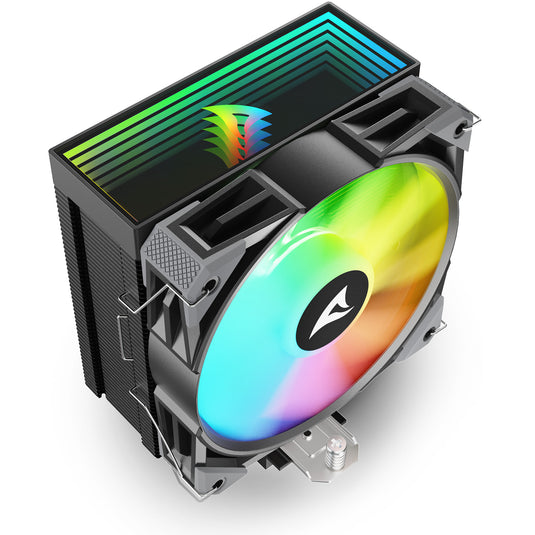 Sharkoon a40 rgb cpu-koeler (zwart, 4-pins pwm fan-connector)