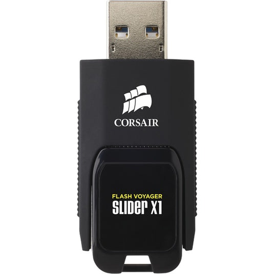 Corsair flash voyager slider x1 usb 3.0 128 gb usb-stick (zwart, cmfsl3x1-128gb)