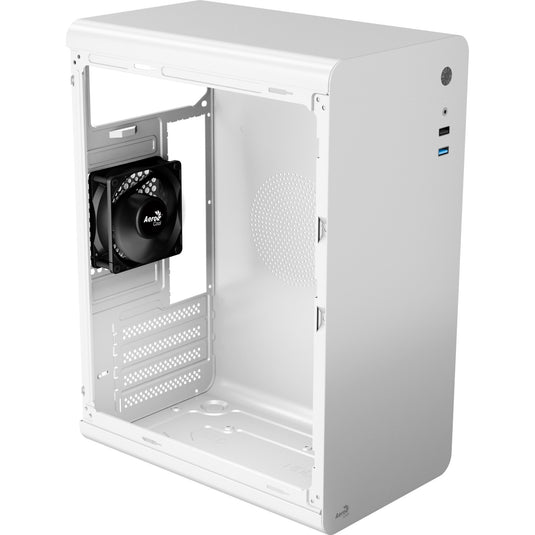 Aerocool cs110 mini tower behuizing (wit | 2x usb-a)