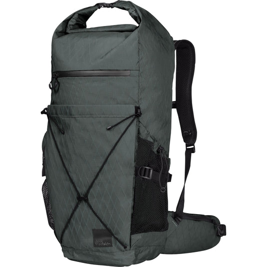 Jack wolfskin wandermood rolltop 30 rugzak (donkergroen, 30.0 liter)