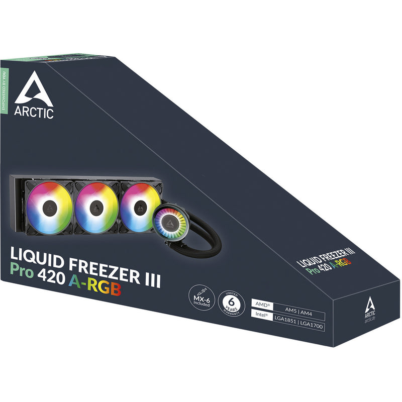 Load image into Gallery viewer, Arctic liquid freezer iii pro 420 a-rgb waterkoeling (zwart, 4-pins pwm fan-connector)
