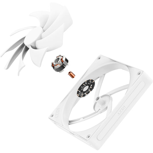 Nzxt f140q case fan (wit, 140 x 140 x 25 mm, pwm)