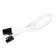 Silverstone 6-polig pcie verlengkabel (wit, 25 centimeter, pp07-ide6w, lite retail)