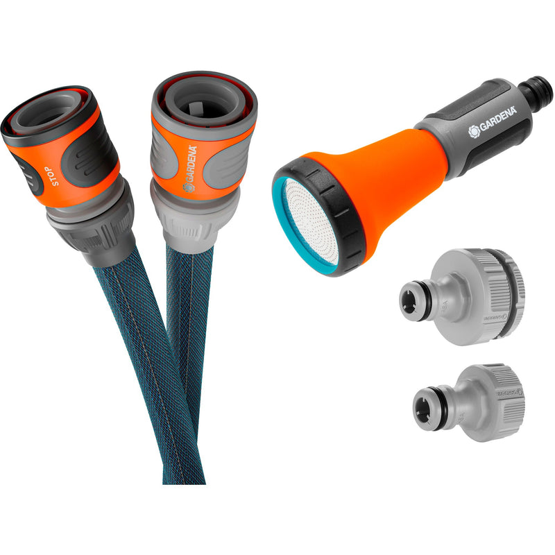 Load image into Gallery viewer, Gardena textielslang liano xtreme 15 m set (donkergrijs oranje)
