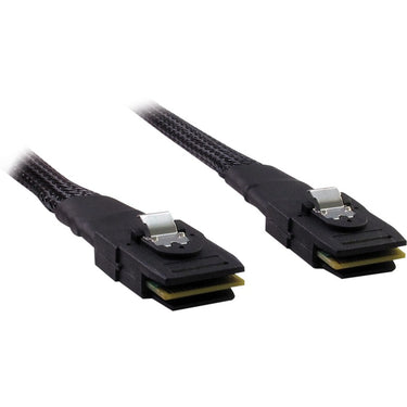 Inter-tech kabel sff 8087 > sff 8087, 0,75m (zwart)