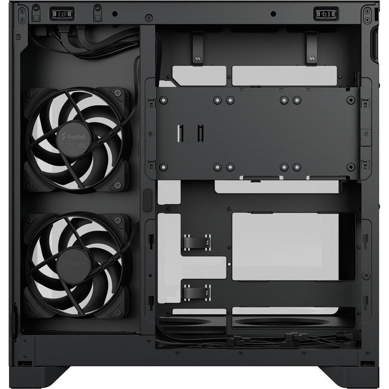 Cargue la imagen en el visor de la galería, Fractal design pop 2 vision midi tower behuizing (zwart | 1x usb-a | 1x usb-c | tempered glass)
