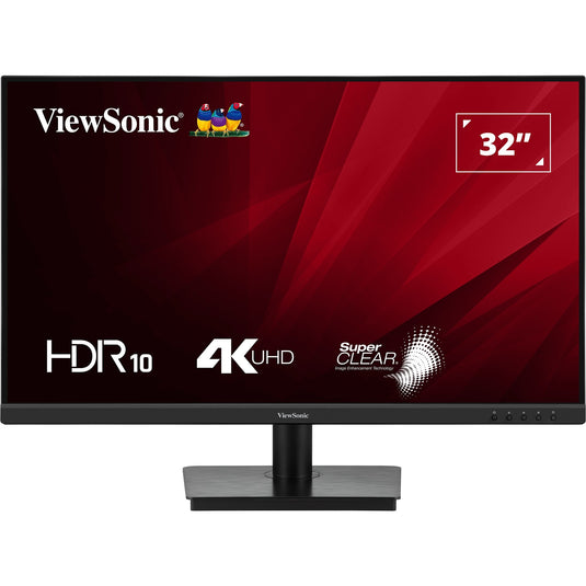 Viewsonic va3208-4k-hd 31.5 monitor (zwart (mat), 2x hdmi, 1x displayport)