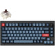 Keychron v1 max-d3 rgb mechanisch toetsenbord (zwart, us lay-out (qwerty), gateron jupiter brown, 75%, rgb leds, double-shot pbt, hot swap, 2.4 ghz | bluetooth | usb-c, knob)