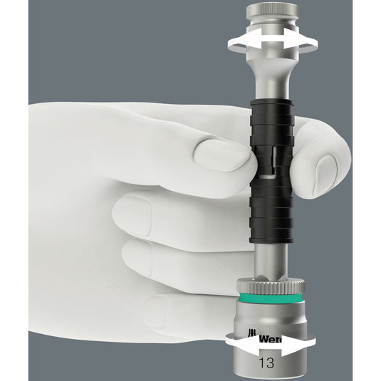 Wera 8100 sa 2 zyklop speed ratelset 1 4 gereedschapsset (zwart groen, 42-delig)