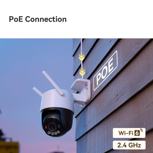 Imou cruiser sc 4k beveiligingscamera (wit, 8 mp (3840x2160), poe, wifi 6)