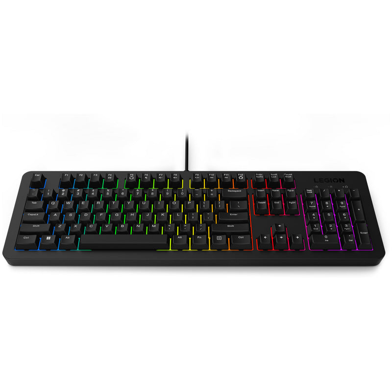 Chargez l'image dans la visionneuse de la galerie, Lenovo legion k310 rgb gaming toetsenbord (zwart, us lay-out (qwerty), membraan, 100%, membraan switch, rgb, usb)
