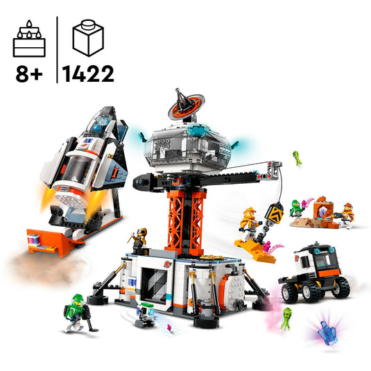 Lego city - ruimtebasis en raketlanceringsplatform constructiespeelgoed (60434)