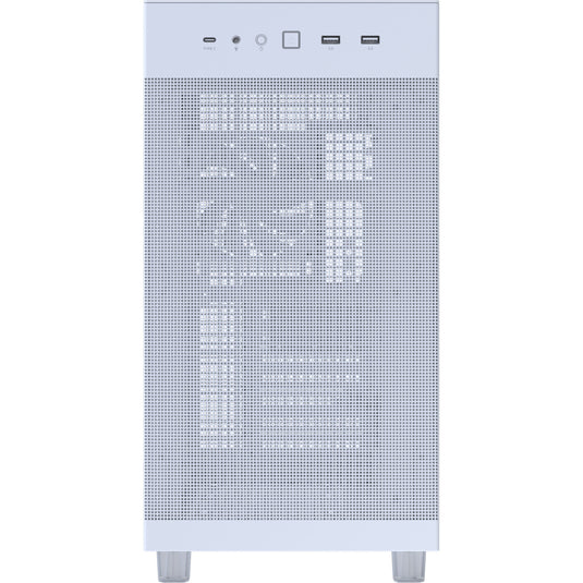Asus prime ap303 - mesh panel midi tower behuizing (wit | 2x usb-a | 1x usb-c)