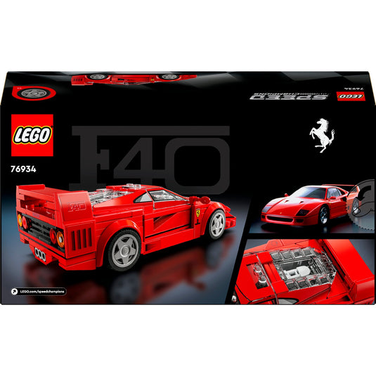 Lego speed champions - ferrari f40 supercar constructiespeelgoed (76934)
