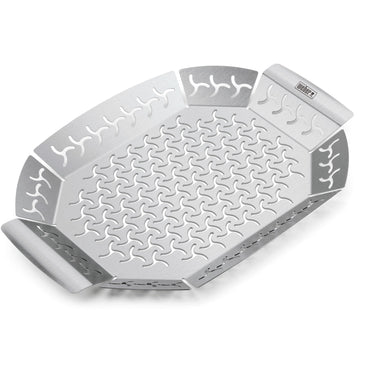 Weber premium grillkorf groentekorf (roestvrij staal)
