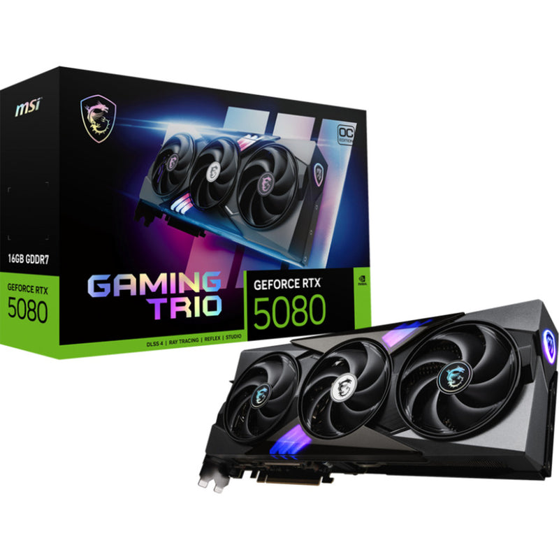 ギャラリービューアに画像をロードする, Msi geforce rtx 5080 16g gaming trio oc grafische kaart (3x displayport, 1x hdmi)
