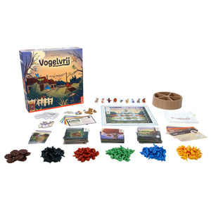 999games 999 games vogelvrij bordspel (nederlands, 2 - 5 spelers, 60 minuten, vanaf 14 jaar)