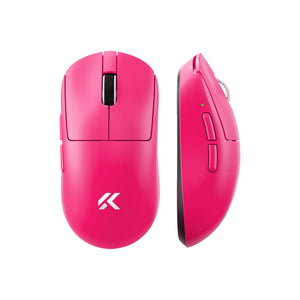 Mchose a7 v2 ultra gaming muis (roze, 42.000 dpi, 8k, 2.4 ghz bluetooth usb-c)