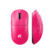 Mchose a7 v2 ultra gaming muis (roze, 42.000 dpi, 8k, 2.4 ghz bluetooth usb-c)