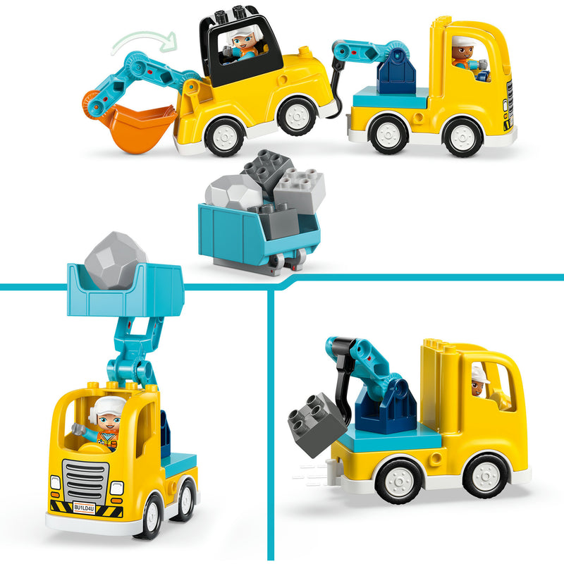 Load image into Gallery viewer, Lego duplo 10475 3-in1 bouwvoertuigen
