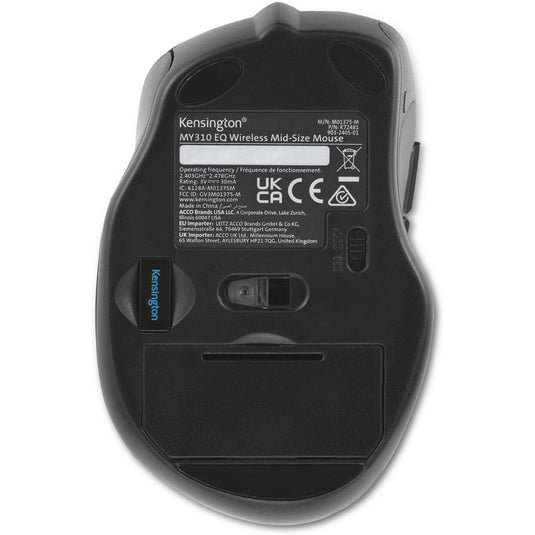 Kensington my310 eq mouse (zwart, 800 - 1600 dpi, 2.4 ghz)