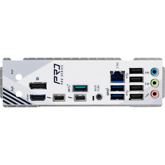 Asrock z890 pro rs socket 1851 moederbord (zwart wit, raid, 2.5 gb-lan, sound, atx)