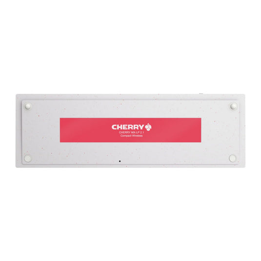 Cherry mx-lp 2.1 compact wireless rgb mechanisch toetsenbord (wit, us lay-out (qwerty), mx low profile speed, 65%, rgb, abs keycaps, 2.4 ghz | bluetooth 5.2 | usb-c)