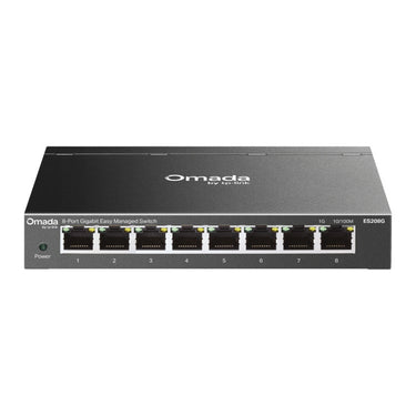 Tp-link omada es208g 8-poort gigabit easy managed switch (zwart)