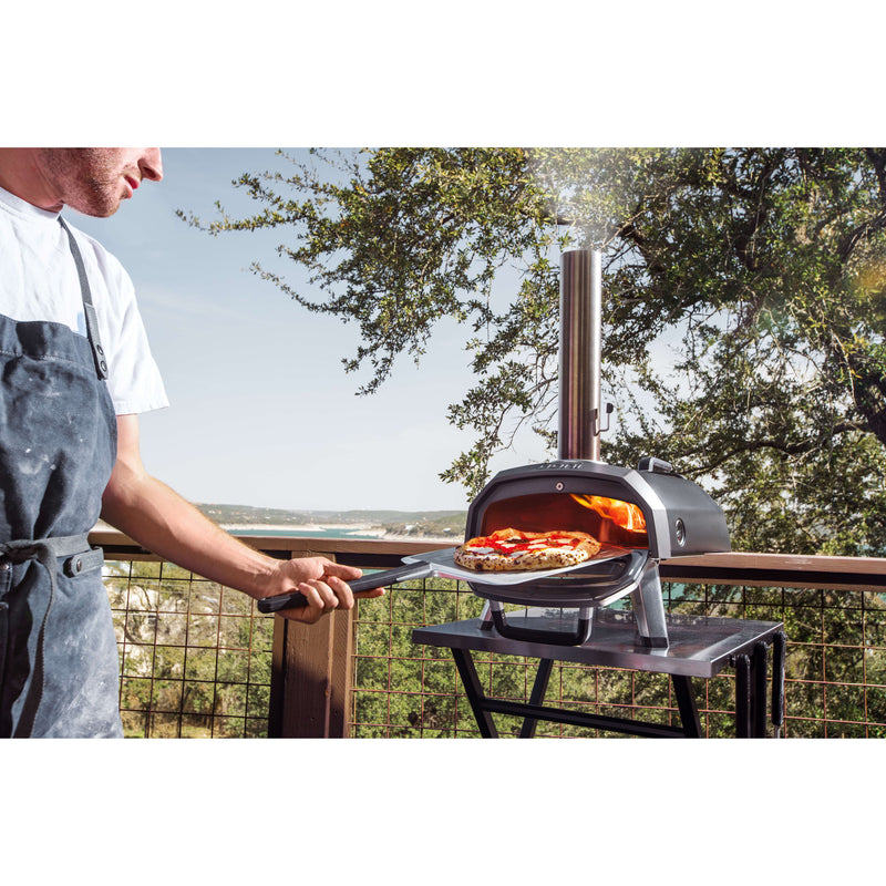 Load image into Gallery viewer, Ooni karu 2 multi-fuel pizza oven pizzaoven (zwart roestvrij staal, 12'' pizza, hout, houtskool en gas)
